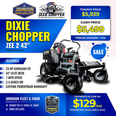 2024 Dixie Chopper® Zee 2 2342KW | Johnson Fleet & Farm, Inc.