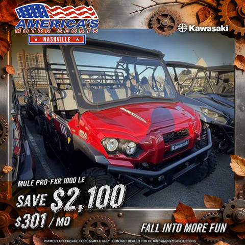 2026 Kawasaki Mule PRO-FXR™ 1000 LE | America's Motor Sports