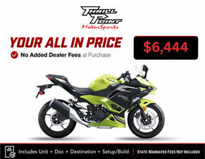 2026 Kawasaki Ninja® 500 ABS Metallic Yellowish Green/Ebony 261502