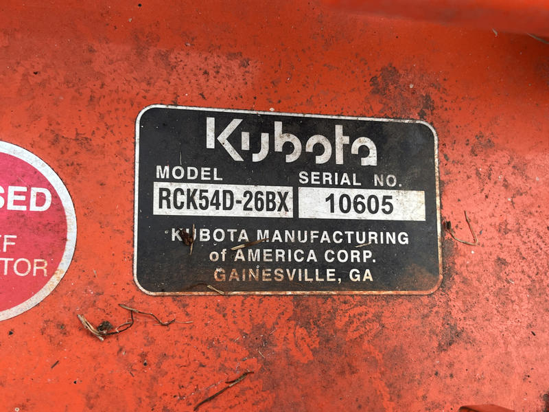 Kubota RCK54D-26BX used for sale - photo 6