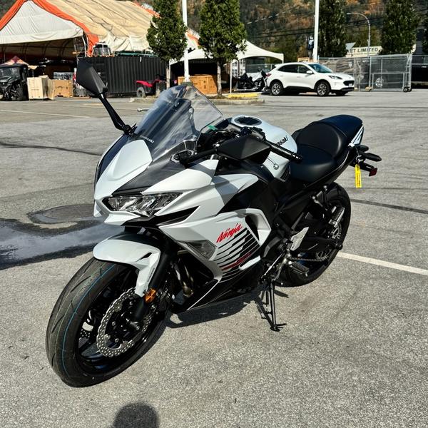 2026 Kawasaki Ninja 650 Metallic Matte Whitish Silver