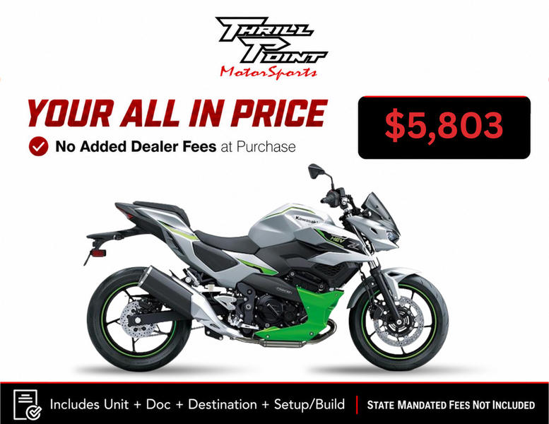 2024 Kawasaki Z7 Hybrid ABS 241864-4 Miles | Thrill Point Motorsports
