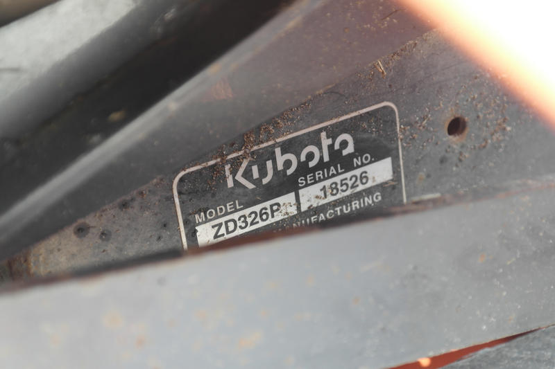 Kubota ZD326P used for sale - photo 19