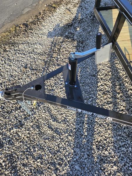 2025 Lone Wolf Trailer Company 83 x 18 Tandem Axle Tube Rail