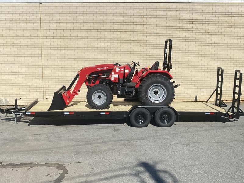 2025 Mahindra 5155 4WD Tractor and 7X24 14K Trailer 192 | Tractors 4 Less