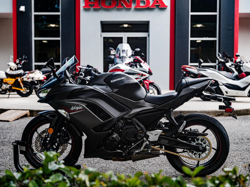 2022 Kawasaki Ninja® 650 Metallic Matte Graphenesteel Gray | RC