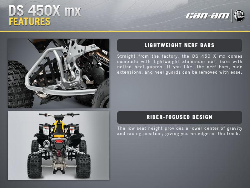 2015 Can-Am® DS 450™ X® mx Base | Bradford Marine & ATV